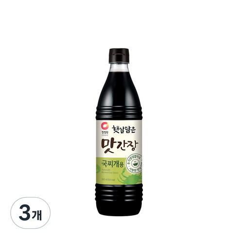 청정원 햇살담은 맛간장 국찌개용, 840ml, 3개