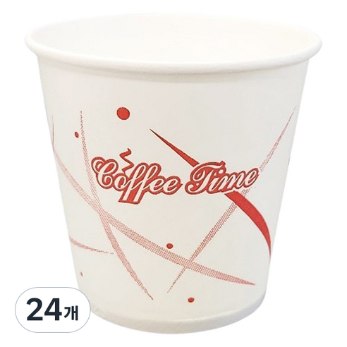 생활을그리다 인쇄 커피타임 종이컵 185ml, 24개, 50개입
