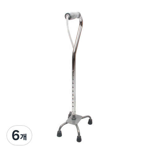진산메디칼 웰비 사발 지팡이, 실버, 6개