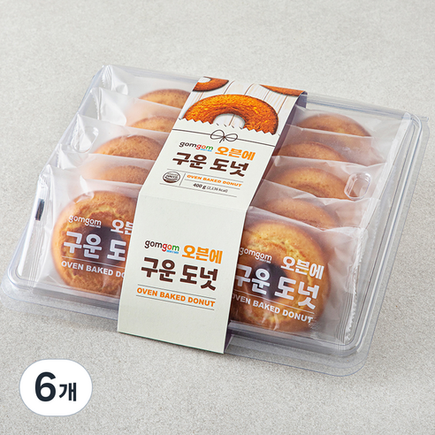 곰곰 오븐에 구운 도넛, 40g, 6개, 10개입