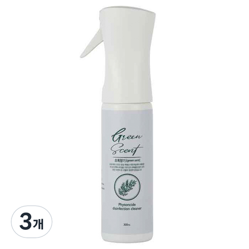 초록향기 피톤치드 살균소독수 스프레이, 300ml, 3개