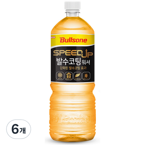 불스원 차량용 SpeedUP 발수코팅워셔액, 6개, 1.8L