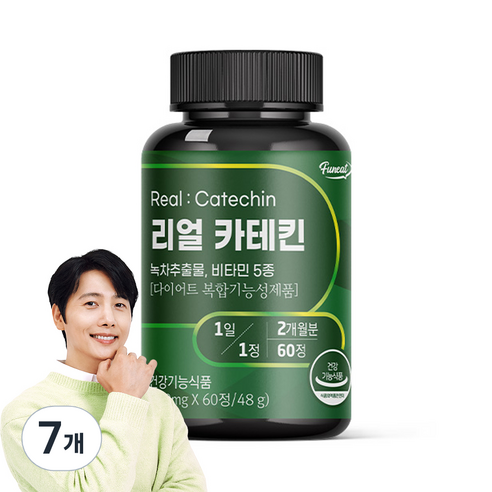 퍼니트 리얼 카테킨 800mg, 60정, 7개