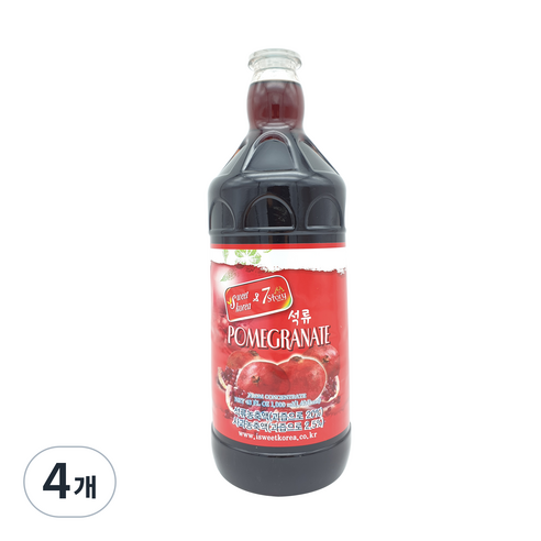 스위트코리아 석류액상, 1L, 4개