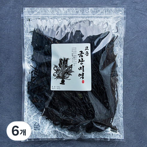 고흥 금산미역, 150g, 6개