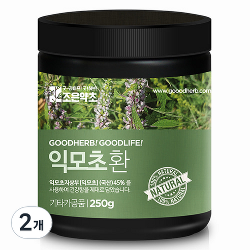 조은약초 프리미엄 익모초환, 250g, 2개