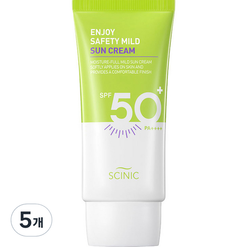싸이닉 엔조이 세이프티 마일드 선크림, 50ml, 5개