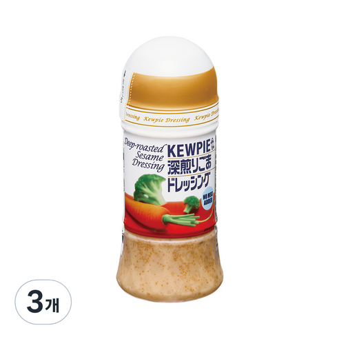 큐피 참깨 드레싱, 150ml, 3개