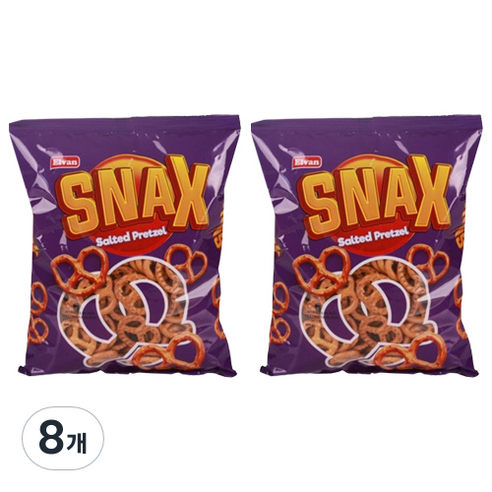 엘반 스낵스 프레첼 크래커, 200g, 8개