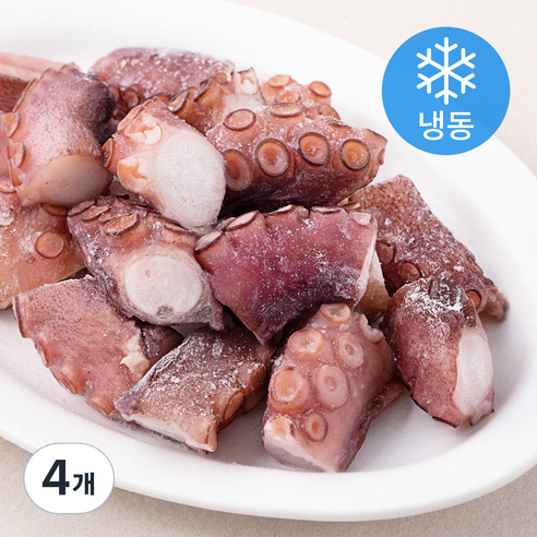 알찬해 남해안 자숙 손질 돌문어 (냉동), 150g, 4개