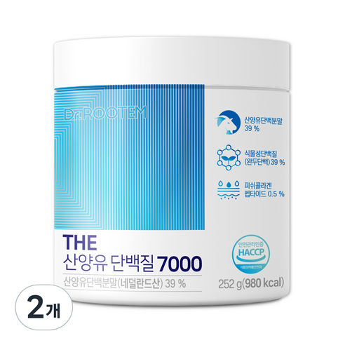 닥터루템 산양유 단백질 7000, 252g, 2개
