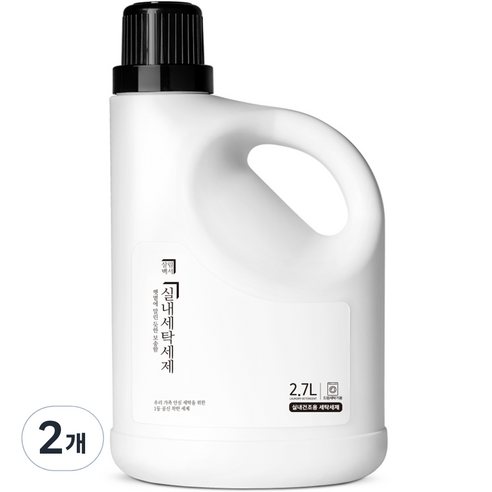 살림백서 실내건조 드럼용 세탁세제 본품, 2.7L, 2개