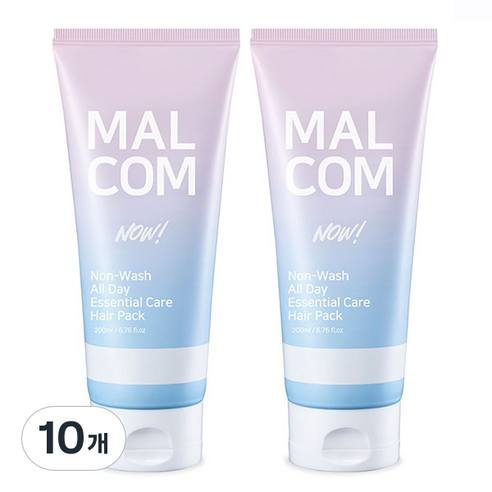 말콤 논워시 올데이 에센셜케어 나우 헤어팩, 10개, 200ml