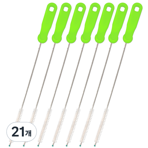 하이비 빨대세척솔, 21개, 그린