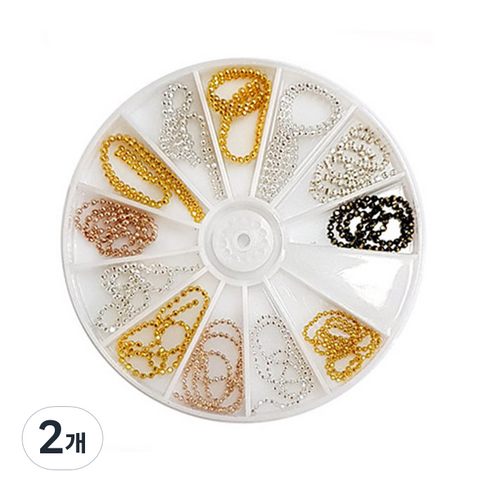 네일체인 파츠 12종 세트, N 138, 2개
