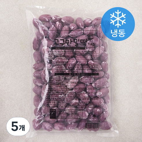 밀&쿡 고구마밀떡 (냉동), 5개