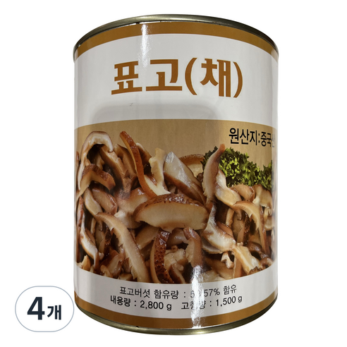 청은 표고버섯 채, 2.8kg, 4개