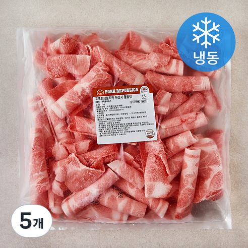 포크리퍼블리카 목전지 돌돌이 (냉동), 1kg, 5개