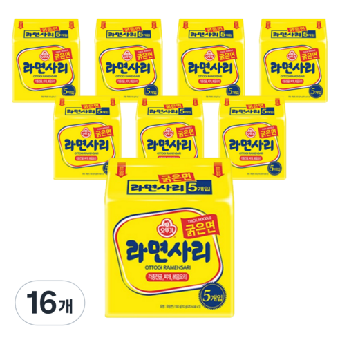 오뚜기 라면사리 굵은면 110g x 5p, 16개