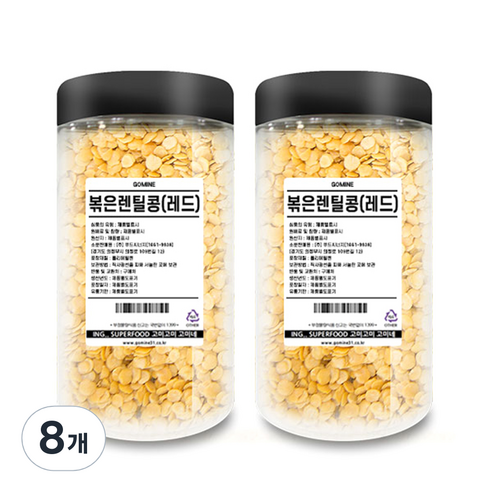 고미네 볶은 레드 렌틸콩, 220g, 8개