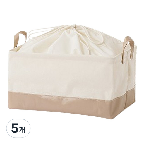 라떼 복조리 바스켓 M, 베이지, 5개