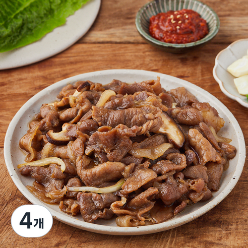 고급진 기사식당 돼지불백, 4개, 600g