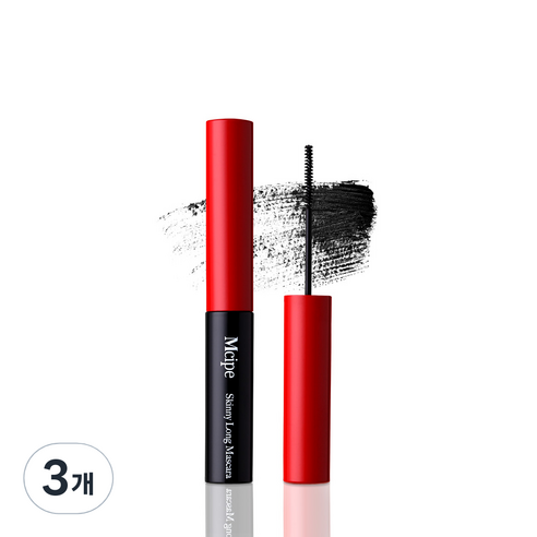 엠시피 스키니 롱 마스카라 4.5g, 블랙, 3개