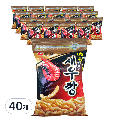 새우깡 매운, 90g, 40개