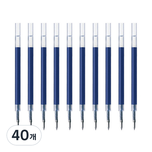 제브라 젤잉크펜 리필심 JF 0.38mm, 블루, 40개