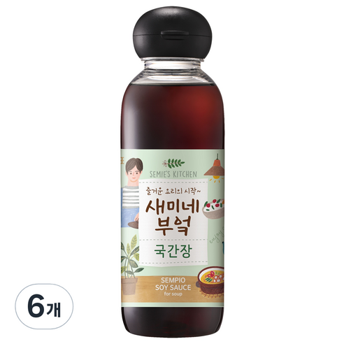 샘표 새미네부엌 국간장, 450ml, 6개