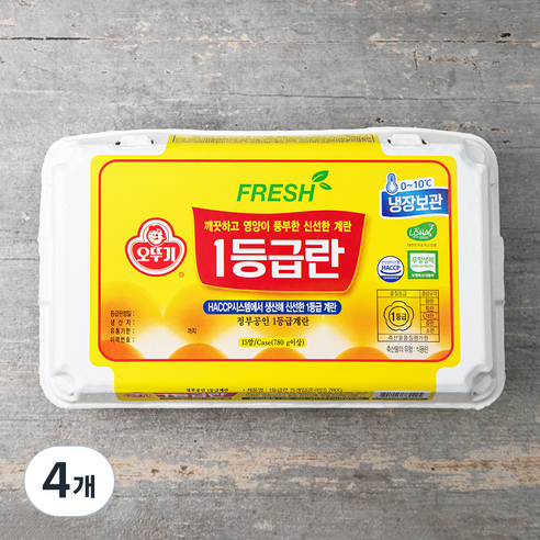 오뚜기 무항생제 1등급 대란, 15구, 4개