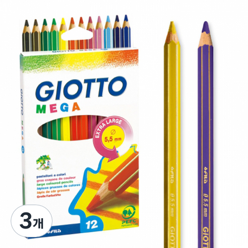 GIOTTO MEGA, 12색, 3개