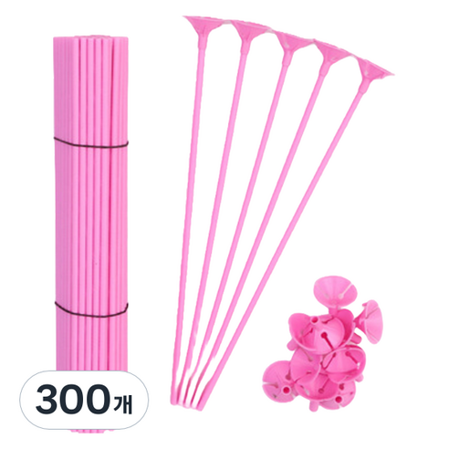 스타리움 풍선 컵스틱 32cm, 핑크, 300개