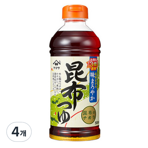 야마사 다시마 장유, 500ml, 4개