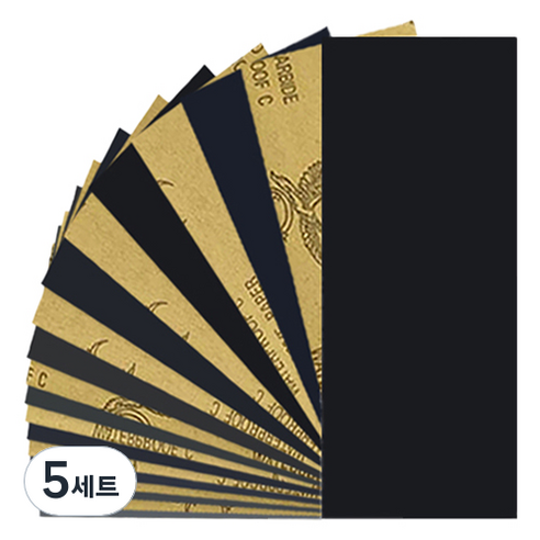 OON 재단 종이사포 60~5000 19종 세트, 5세트