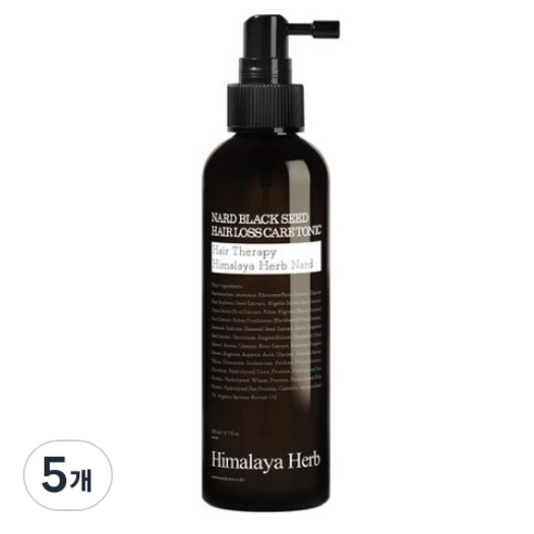 나드 블랙시드 탈모케어 헤어토닉, 200ml, 5개