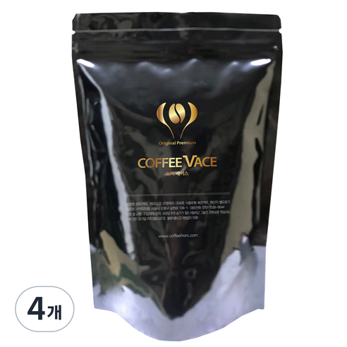 커피프럼 커피베이스 콜드브루 블랜딩 원두커피, 홀빈, 500g, 4개