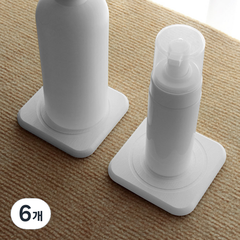 마켓플랜 세라믹 규조토 받침대 트레이, 화이트, 6개