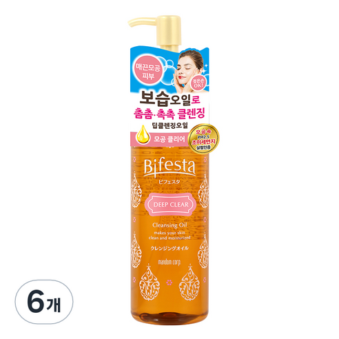 비페스타 클렌징오일 딥클리어, 230ml, 6개