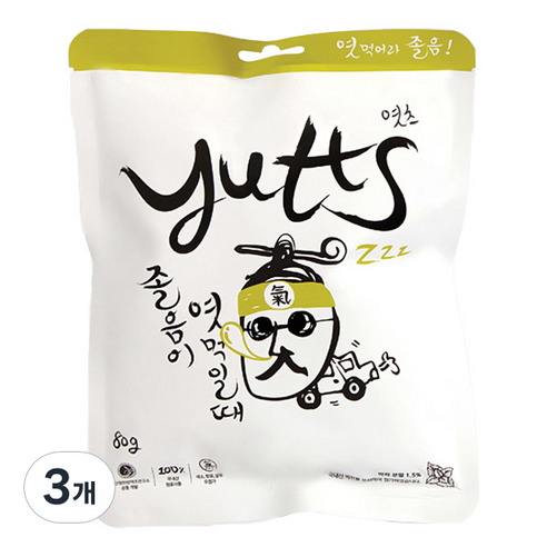 엿츠 오리지널 졸음이 엿 먹일 때, 80g, 3개