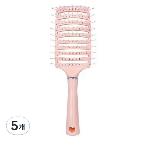 제이케이 두피 마사지용 스페어립 브러쉬, 핑크, 5개