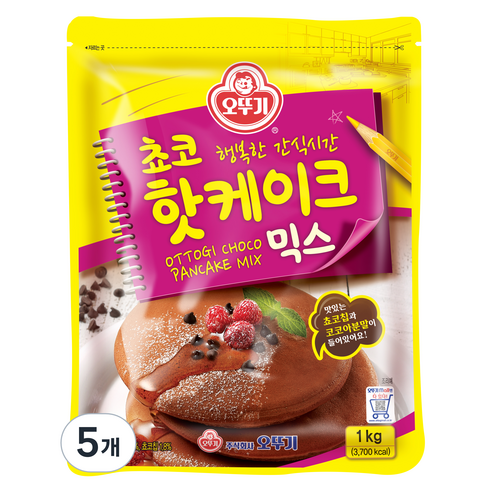 오뚜기 쵸코 핫케이크 믹스, 1kg, 5개
