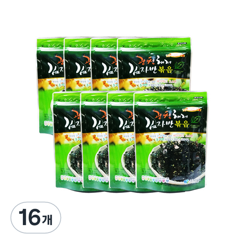 광천해저김 김자반 볶음, 50g, 16개