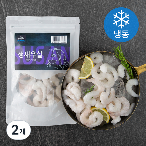 엠수산 생새우살 (냉동), 200g (28~38 마리), 2개