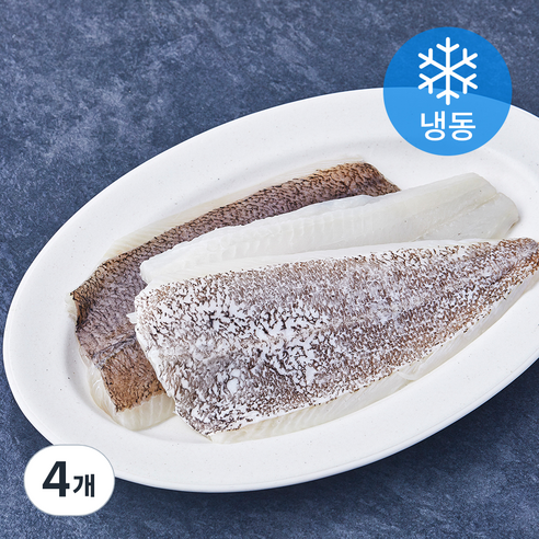 가시바른 두툼한 순살 가자미 (냉동), 4개, 700g