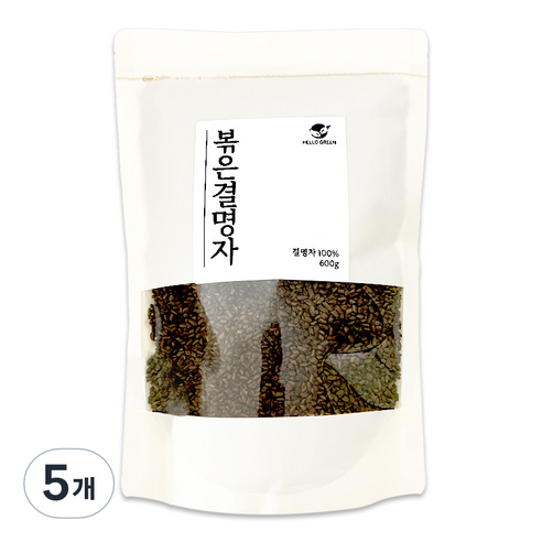 헬로우그린 볶은결명자차, 600g, 1개입, 5개