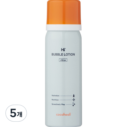 코코힐리 유아용 하이 버블로션 시트러스, 70ml, 5개