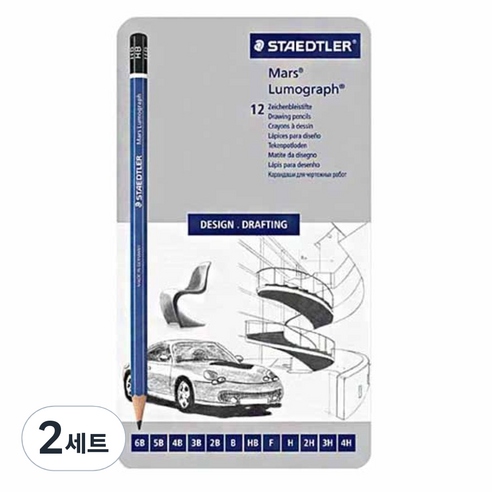 스테들러 마스 루모그라프 연필 세트, 혼합 색상, 24개