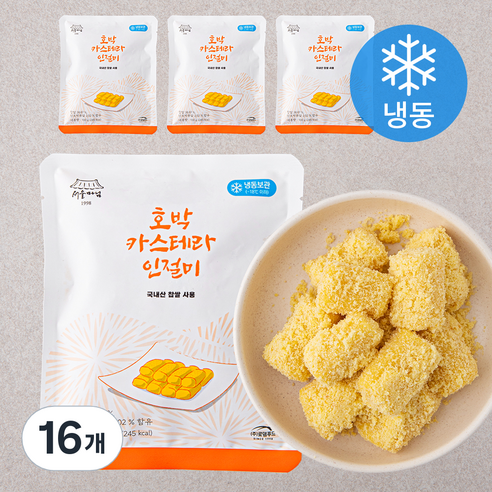 서울마님 호박 카스테라 인절미 (냉동), 100g, 16개