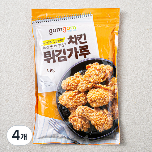 곰곰 치킨 튀김가루, 1kg, 4개